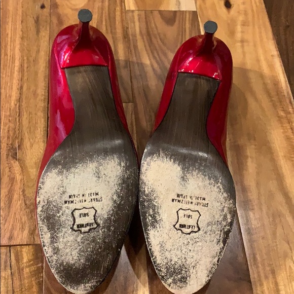 Stuart Weitzman Red Patent Platform Pump - Picture 3 of 8